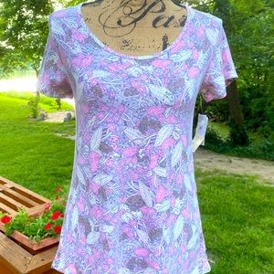 NWT LuLaRoe 🦄 Unicorn Floral Print T-Shirt